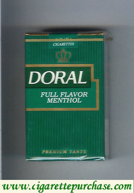 Doral Premium Taste Full Flavor Menthol cigarettes soft box